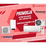 ZESTAW Pompa ciepła KOSPEL 6 kW + klimatyzacja PANASONIC 2.5 kW GRATIS