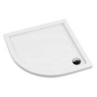 Brodzik akrylowy Standard Plus półokrągły 90x90x5cm głębokość 3cm, biały, ALATUS