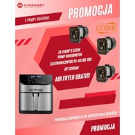 ZESTAW promocyjny: 3 x pompa GOSHE GFT XTREME 25/40-60/180 + frytkownica LEHMANN GRATIS