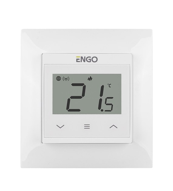 ENGO Internetowy, podtynkowy regulator temperatury E55-B WIFI 230V BIAŁY