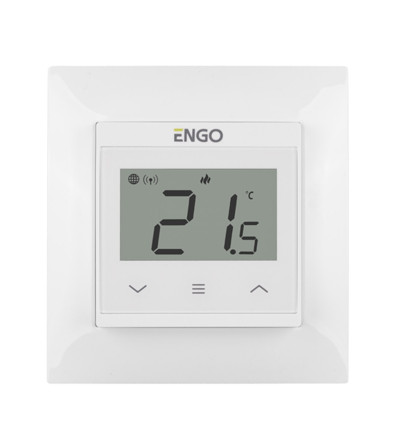 ENGO Internetowy, podtynkowy regulator temperatury E55-B WIFI 230V BIAŁY