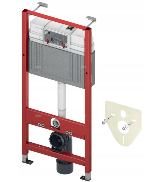 Stelaż do WC podtynkowy TECEbase uruchamianie z przodu 500 x 1120 x 150 mm