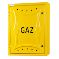 Szafa gazowa 600 X 800 X 250 na dwa gazomierze w pionie WOJTEX