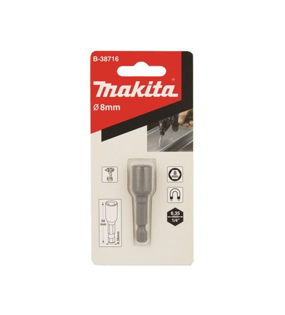 Końcówka z nasadką magnetyczną GN 6-kątną 8mm BIT MAKITA