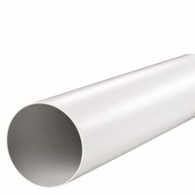 VENTS kanał okrągły o średnicy 160 i długości 1000mm, wykonany z tworzywa, biały
