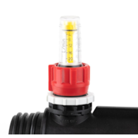Dwa obiegi rozdzielacza ProCalida IN 1 1/2 , rozstaw 100 mm, G1 , rotametry 4÷20 l/min AFRISO