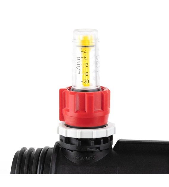 Dwa obiegi rozdzielacza ProCalida IN 1 1/2 , rozstaw 100 mm, G1 , rotametry 4÷20 l/min AFRISO