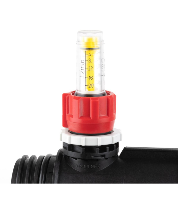 Dwa obiegi rozdzielacza ProCalida IN 1 1/2 , rozstaw 100 mm, G1 , rotametry 4÷20 l/min AFRISO