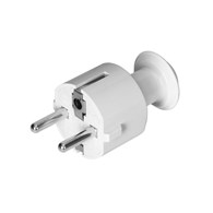 Wtyczka prosta z uziemieniem 16A 250V biała WT-16 BI ORNO