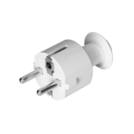 Wtyczka prosta z uziemieniem 16A 250V biała WT-16 BI ORNO