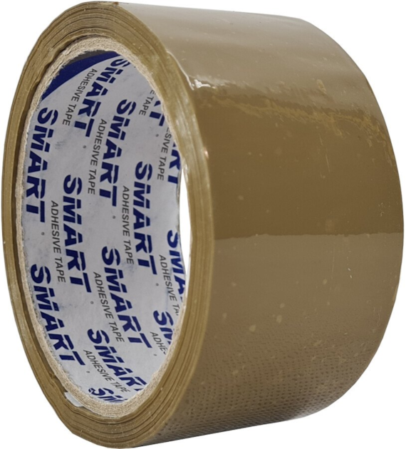 Taśma pakowa BRĄZOWA SMART 48mm x 50 m ( klej SOLVENT ) HERMES