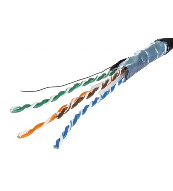 Kabel teleinformatyczny securityNET F/UTP kat.6A PE zewętrzny żelowany SEC6AFTPG SECURITYNET
