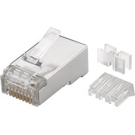 Wtyk teleinformatyczny RJ45 kat.6A STP /z przyrządem do nawlekania/ 72502 ( cena za 1 sztukę ) GOOBAY