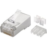 Wtyk teleinformatyczny RJ45 kat.6A STP /z przyrządem do nawlekania/ 72502 ( cena za 1 sztukę ) GOOBAY