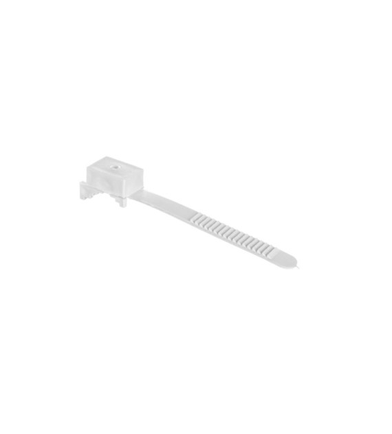 Uchwyt paskowy 12mm 80mm BIAŁY UP-30 12.12  ( opakowanie 100 sztuk ) ELEKTRO-PLAST