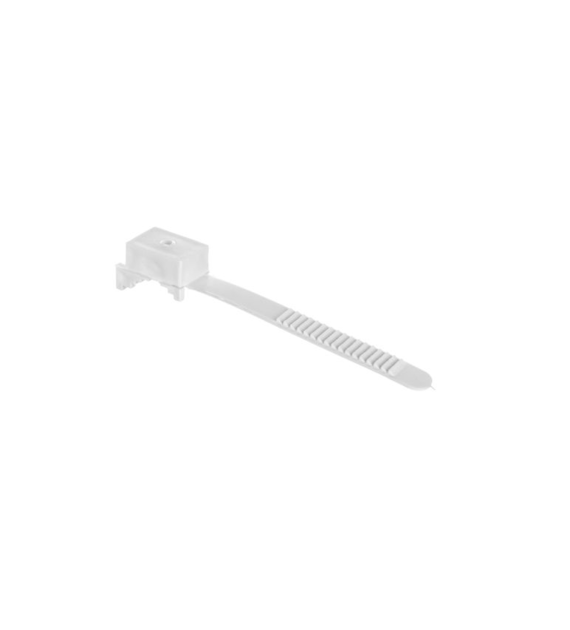 Uchwyt paskowy 12mm 80mm BIAŁY UP-30 12.12  ( opakowanie 100 sztuk ) ELEKTRO-PLAST