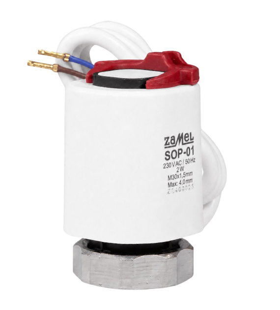 ARKA Siłownik termoelektryczny 230V NC, M30x1,5 ZAMEL