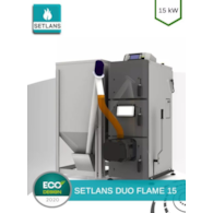 SETLANS Kocioł centralnego ogrzewania DUO FLAME 20 pelletowy