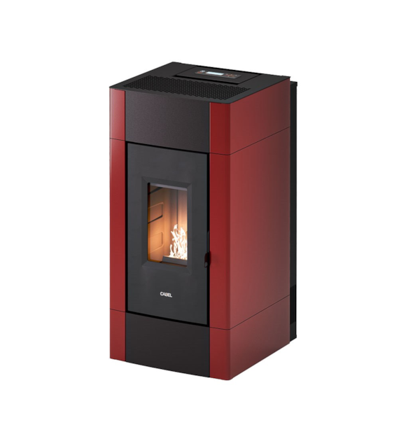 Piecyk na pellet Cadel Cristal Plus 9kW BIAŁY WENTOR ( nadmuch do kilku pomieszczeń )