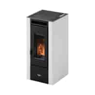 Piecyk, piec na pelet, pellet ELLIOT PEGASO BIAŁY 6 kW WENTOR ( nadmuch na pomieszczenie )