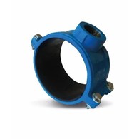 Opaska do przyłączy wodociągowych DN90 x 2  do PE / PVC METALPOL