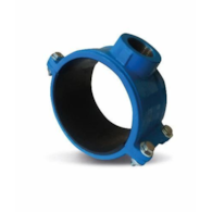 Opaska do przyłączy wodociągowych DN90 x 2  do PE / PVC METALPOL