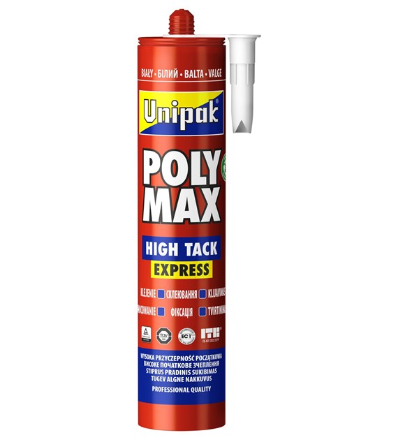 POLY MAX  High Tack Express - Klej montażowy na bazie polimeru SMP 435g UNIPAK