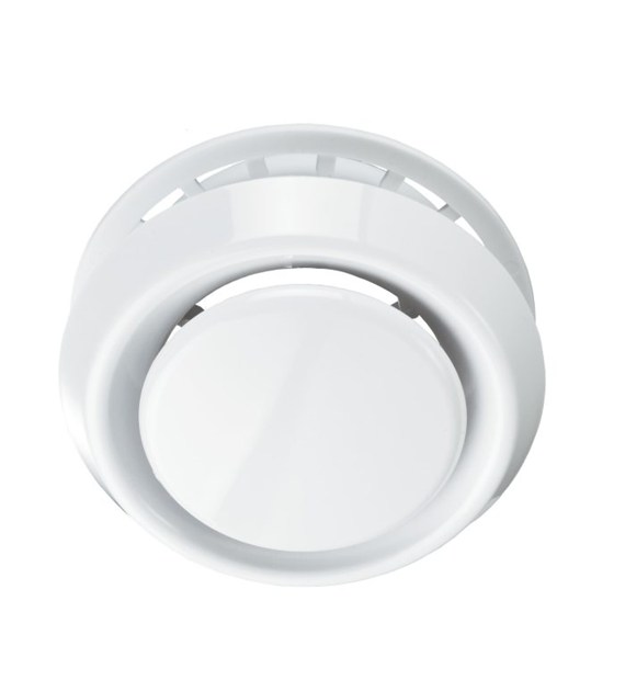 Anemostat fi 246 mm z kołnierzem fi 200 mm, biały VENTS