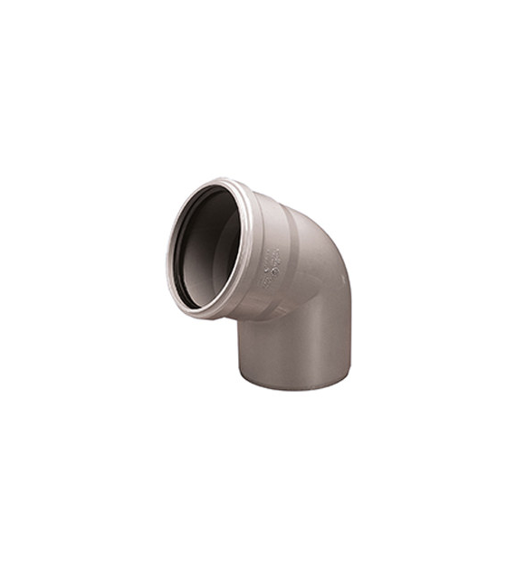 Kolano kanalizacyjne PVC 50/67 SZARE WAVIN