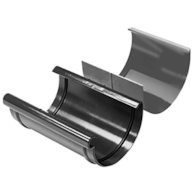 Złączka rynny 100 z wkładką, Kanion PVC grafit 3043705 WAVIN