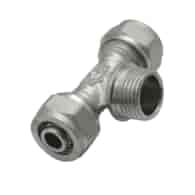 Trójnik skręcany do PEX 25x3/4x25 gwint zewnętrzny GOSHE
