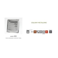 VENTS osłona metalowa skośna 165x165 mm z siatką, brązowa VENTIKA