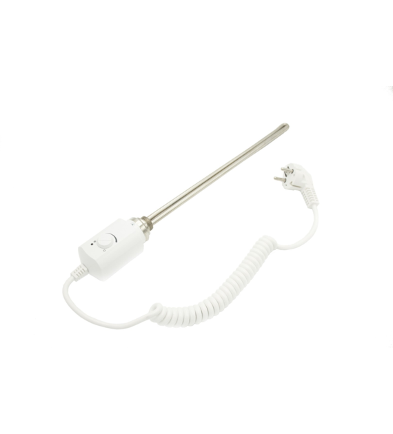 GRZAŁKA ELEKTRYCZNA DO GRZEJNIKA 300W BIAŁA (GL01.300WH) 1/2  230V, zakres nastawy 13-65'C VOLUX