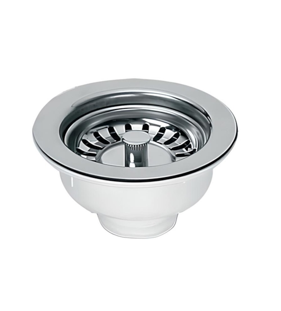 MCALPINE Spust zlewozmywakowy 11/2 x113mm z sitkiem wyciąganym ze stali nierdzewnej