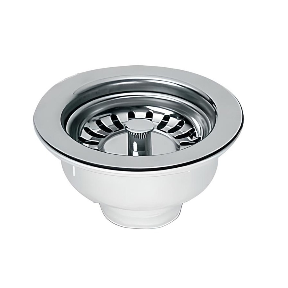MCALPINE Spust zlewozmywakowy 11/2 x113mm z sitkiem wyciąganym ze stali nierdzewnej