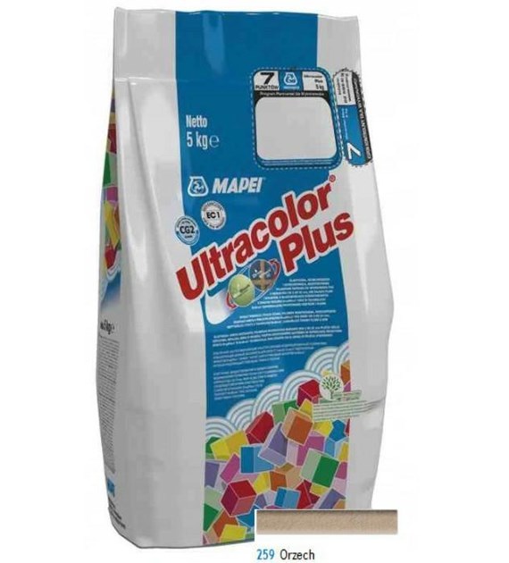 Fuga elastyczna ULTRACOLOR PLUS kolor 259 ORZECH 5KG MAPEI