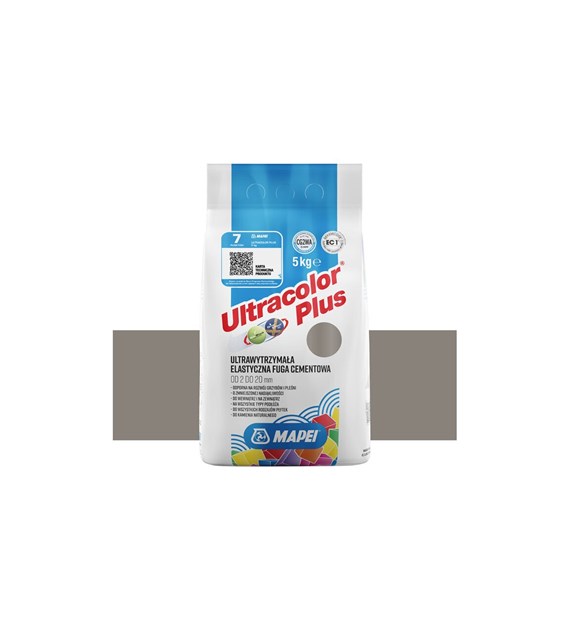 Fuga elastyczna Mapei Ultracolor Plus 113 szara 5 kg