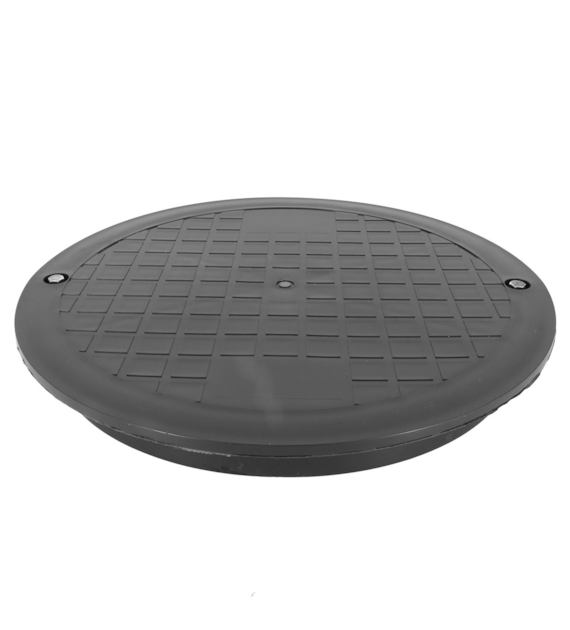 Pokrywa kanalizacyjna fi 400 rant 40 cm do rury karbowanej czarna (Rura Kaczmarek,Instalplast, Rura Fi 425 Profil Piła) DES