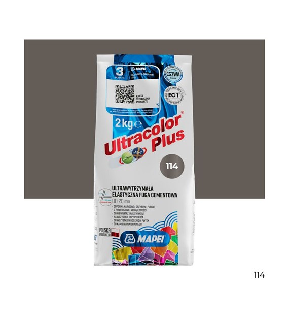 Fuga elastyczna Mapei Ultracolor Plus 114 antracyt 2 kg