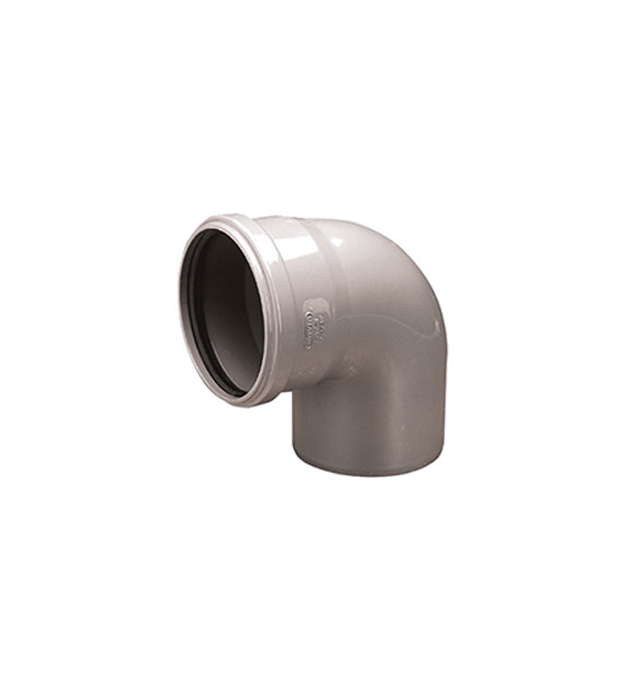 Kolano kanalizacyjne PVC 50/88 SZARE WAVIN
