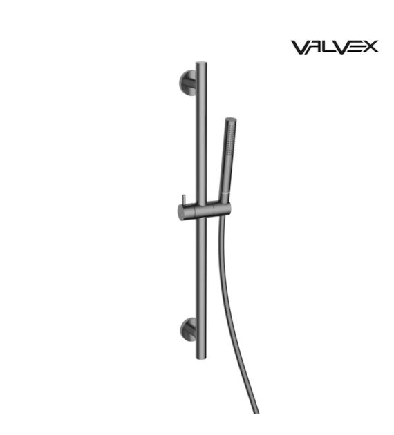 Zestaw natryskowy przesuwny ROUND GUN METAL VALVEX
