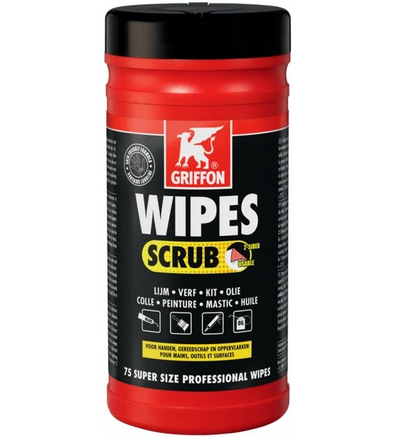 Chusteczki czyszczące WIPES SCRUBS 75 sztuk w opakowaniu UNIPAK