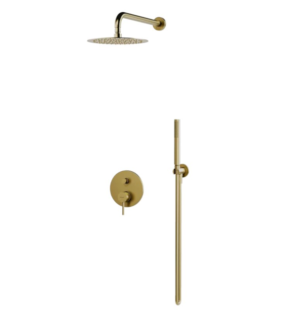 Zestaw podtynkowy natryskowy CANNOLI Brushed Gold 2424940-BAPV