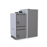 Kocioł, piec z podajnikiem pelletowy, pellet, pelet, pellet EKOPELL MINI 17 kW podajnik z PRAWEJ strony DEFRO