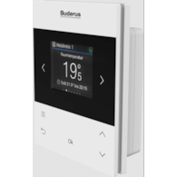RC200.2 Regulator pokojowy lub pogodowy z wyświetlaczem LCD i dotykowym panelem sterowania BUDERUS