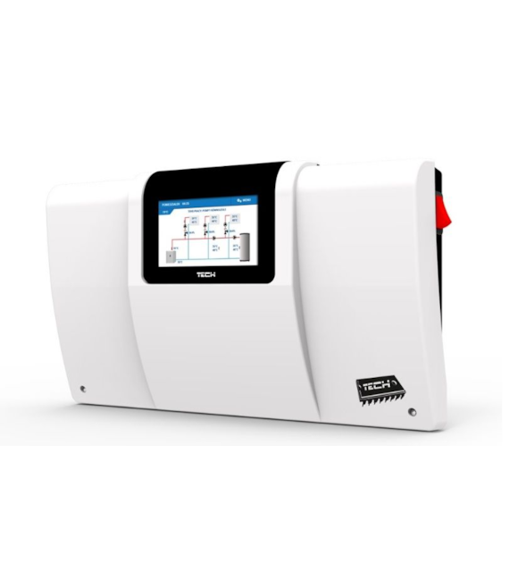 TECH Sterownik do instalacji z OPEN THERM(obsługa 3 siłowników zaworu + solar) i-3 PLUS Sinum