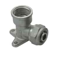 Kolano zaciskane PEX 20x1/2 z łapami GOSHE