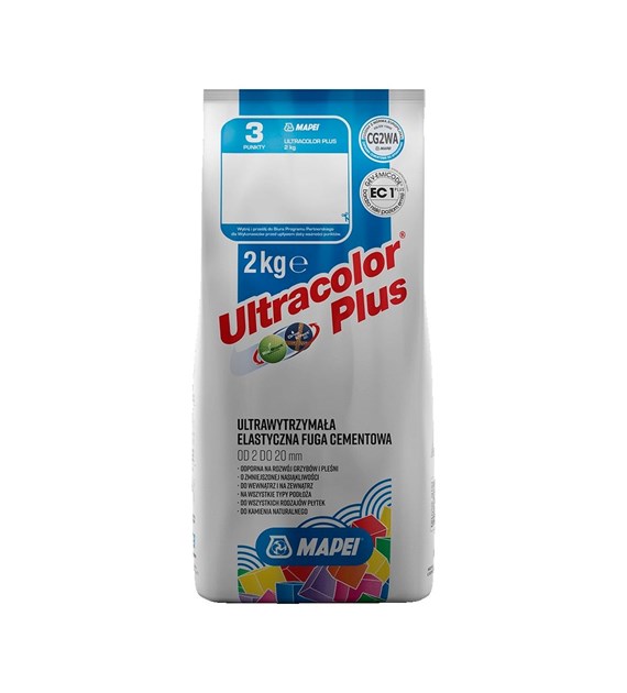 Fuga elastyczna Mapei Ultracolor Plus 111 srebrna 2 kg