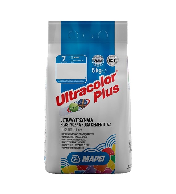 Fuga elastyczna Mapei Ultracolor Plus 111 srebrna 5 kg