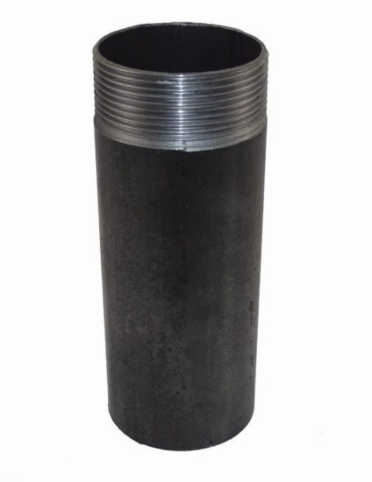 Króciec gwintowany jednostronnie czarny 1/2  ( DN15 ) L-150mm